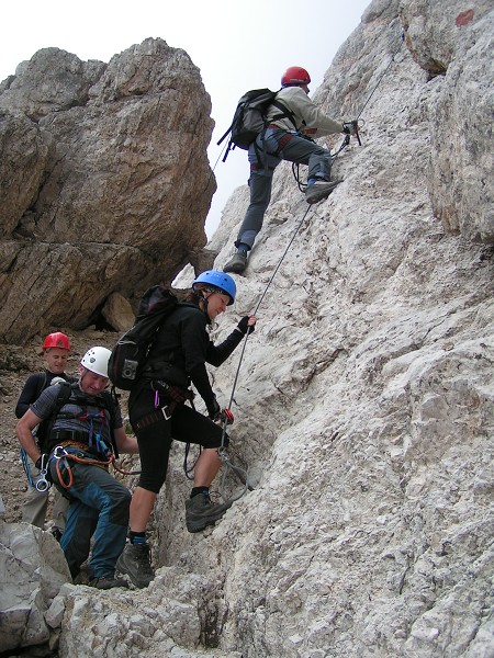 FERRATA GUISEPPE OLIVIERI NA TOFANA DI MEZZO  